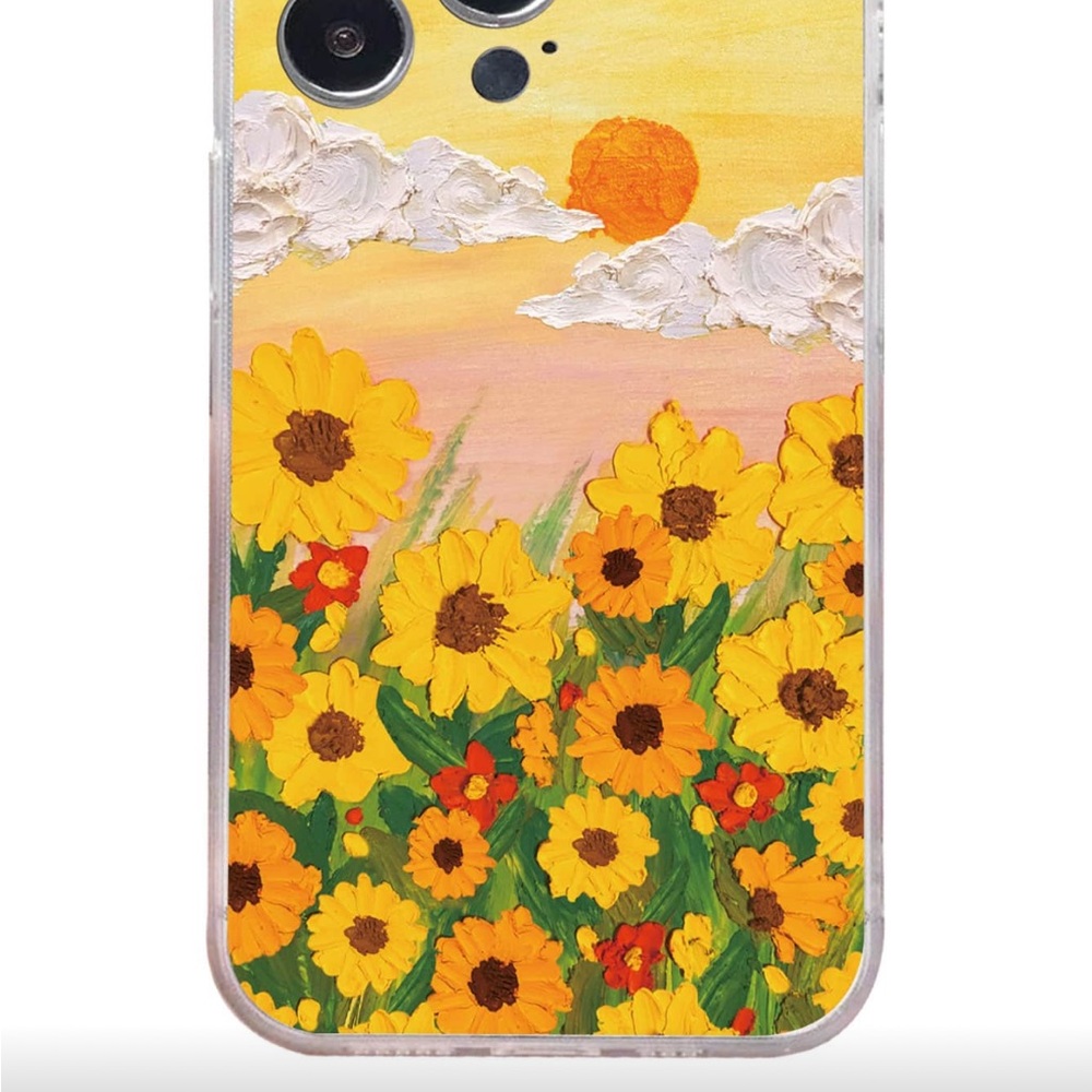 ⚠️Clearance iPhone 12 Sunflower and Sunset Design Phone Case - Picture 4 of 5